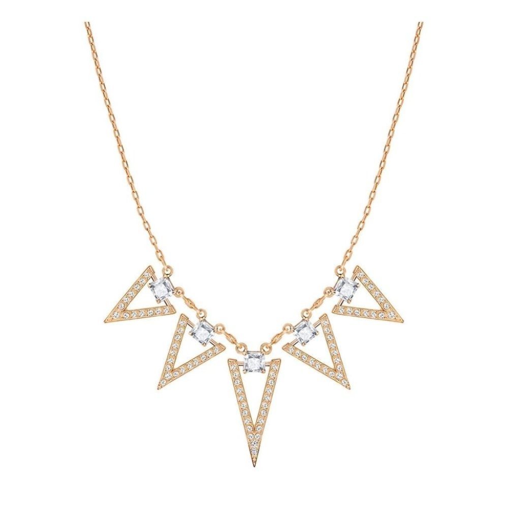 Funk‎ Rose Gold & Clear Crystal Necklace